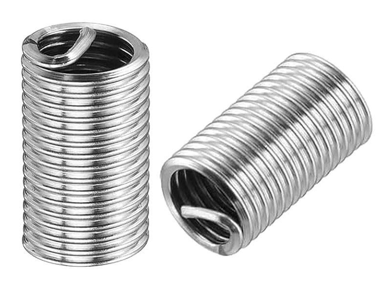 NACX M8 x 1.25mm x 3D Helicoil Type Screw, 304 Stainless Steel Wire Thread Inserts, Helical Coiled Wire Threaded Sleeve, 60Pcs - Image 1